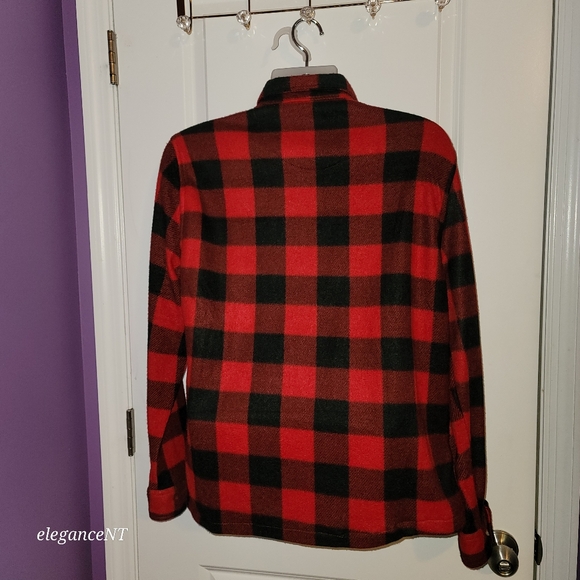 Telluride Men's Red/Black Plaid Flannel Shirt Sz: M NWT - Picture 3 of 5